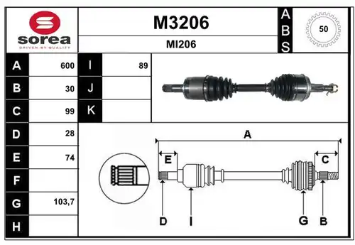 полуоска SNRA M3206