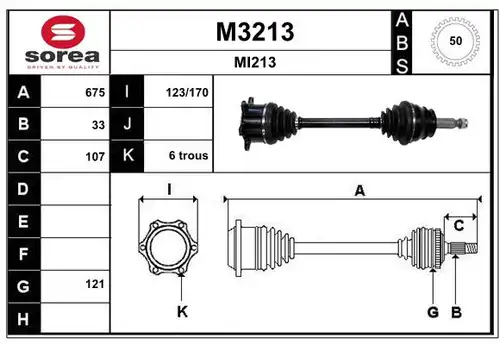 полуоска SNRA M3213