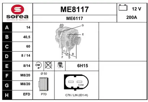 генератор SNRA ME8117