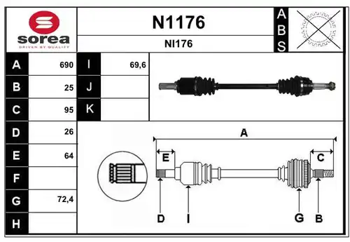 полуоска SNRA N1176