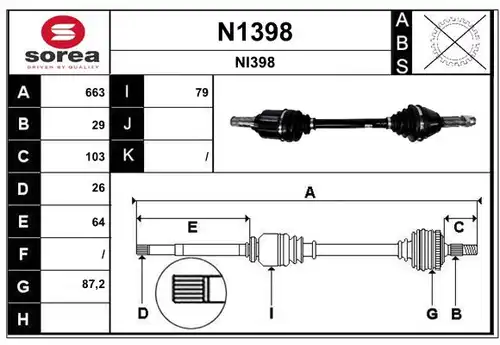 полуоска SNRA N1398