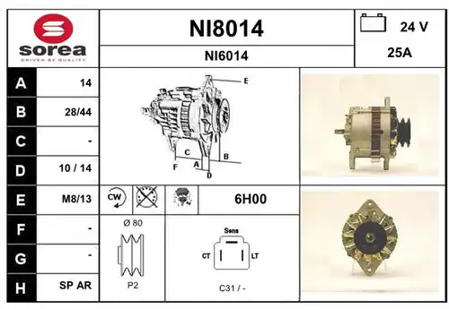 генератор SNRA NI8014