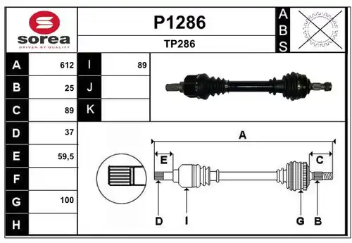 полуоска SNRA P1286