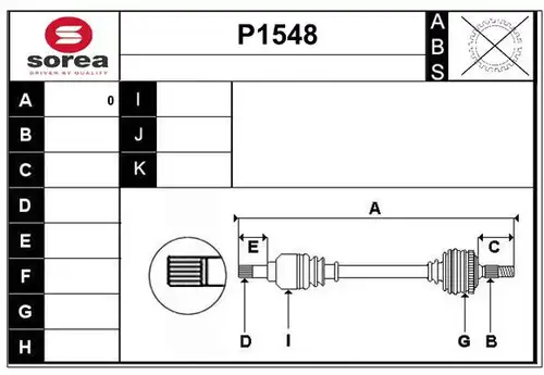 полуоска SNRA P1548