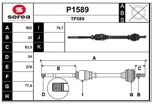 полуоска SNRA P1589