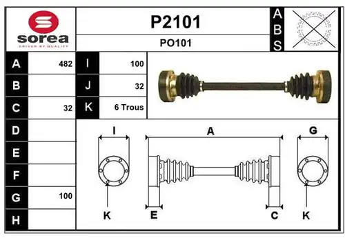 полуоска SNRA P2101