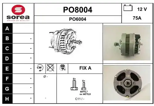 генератор SNRA PO8004