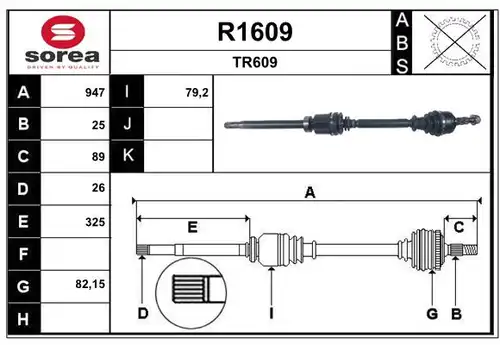 полуоска SNRA R1609