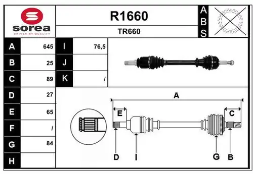 полуоска SNRA R1660