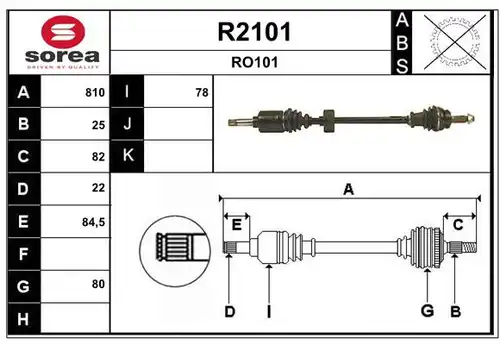 полуоска SNRA R2101