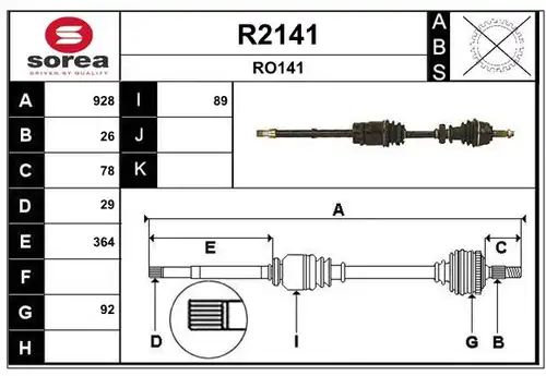 полуоска SNRA R2141