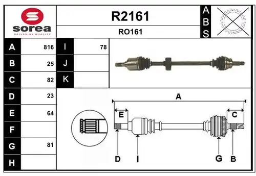 полуоска SNRA R2161