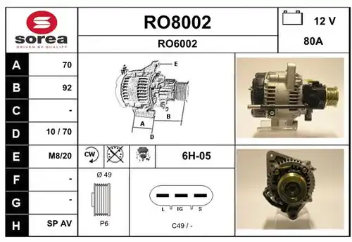 генератор SNRA RO8002