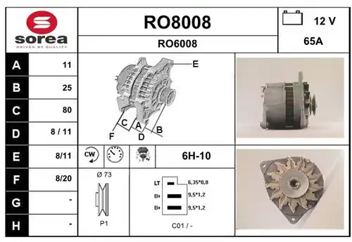 генератор SNRA RO8008