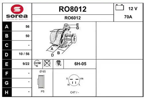 генератор SNRA RO8012