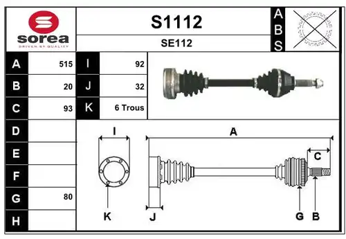 полуоска SNRA S1112