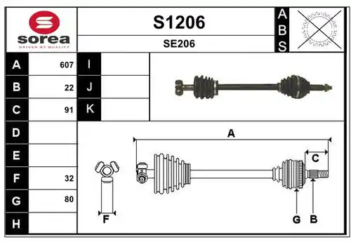 полуоска SNRA S1206