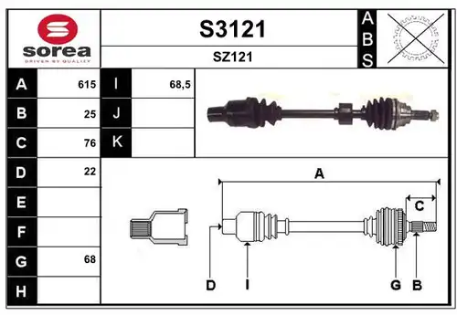 полуоска SNRA S3121