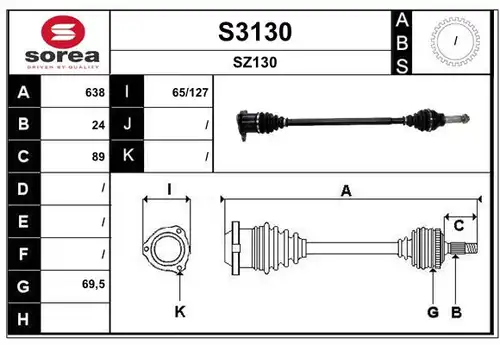 полуоска SNRA S3130