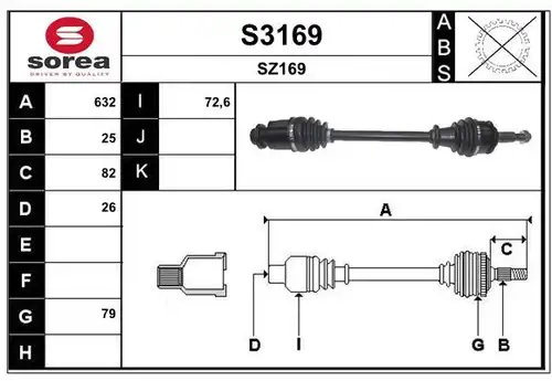 полуоска SNRA S3169