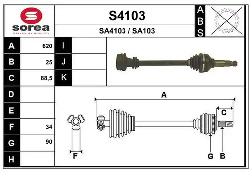 полуоска SNRA S4103