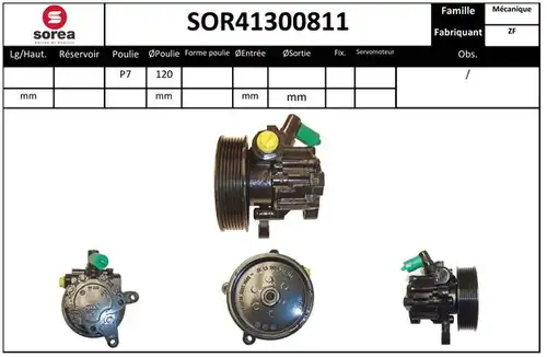 хидравлична помпа, кормилно управление SNRA SOR41300811