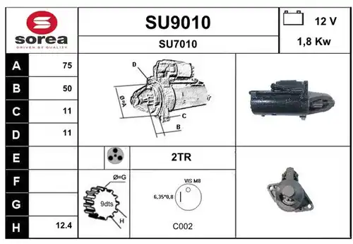 стартер SNRA SU9010