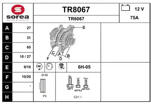 генератор SNRA TR8067