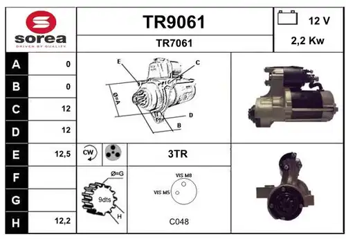 стартер SNRA TR9061