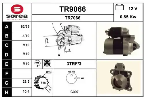 стартер SNRA TR9066