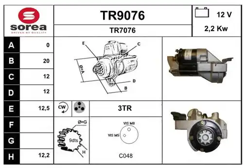 стартер SNRA TR9076