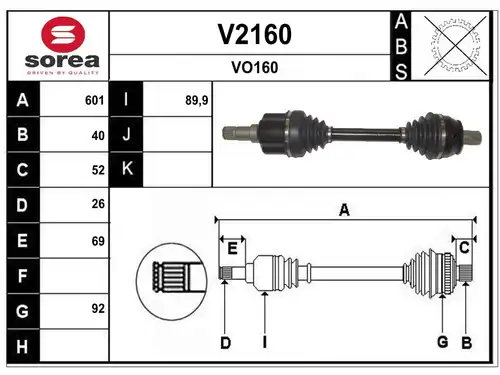 полуоска SNRA V2160