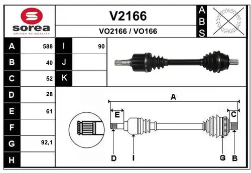 полуоска SNRA V2166