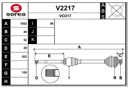 полуоска SNRA V2217