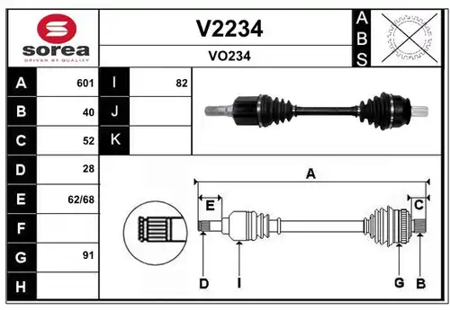 полуоска SNRA V2234