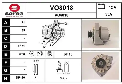 генератор SNRA VO8018