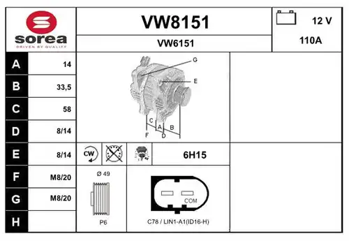 генератор SNRA VW8151