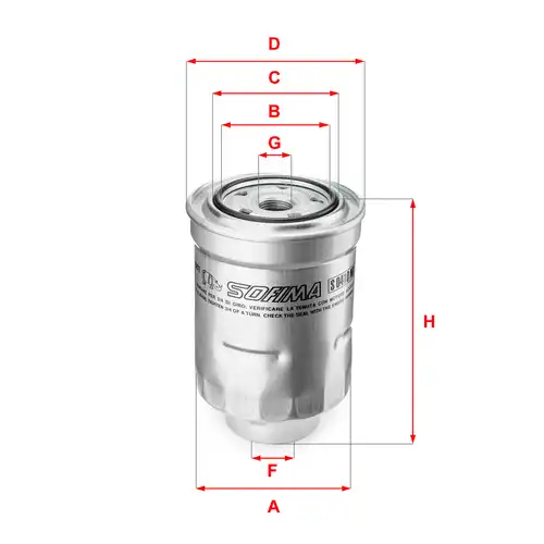 горивен филтър SOFIMA S 0410 NR