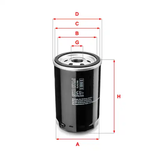 маслен филтър SOFIMA S 0910 R