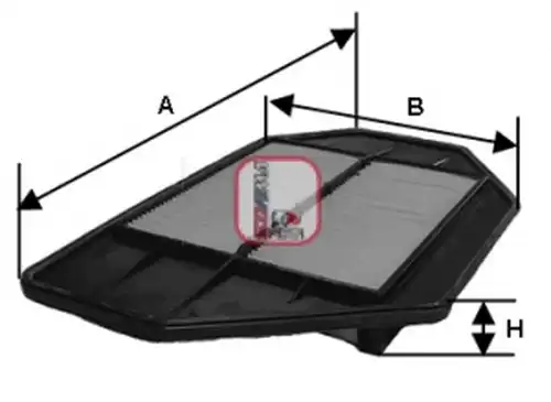 въздушен филтър SOFIMA S 2612 A