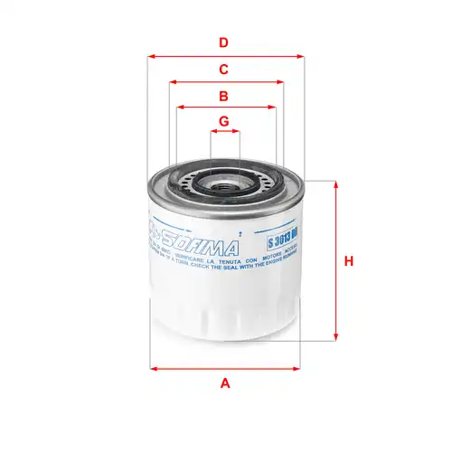 маслен филтър SOFIMA S 3013 DR