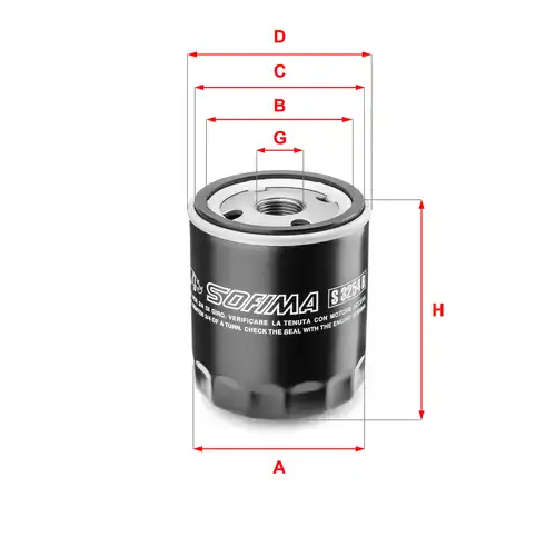 маслен филтър SOFIMA S 3254 R