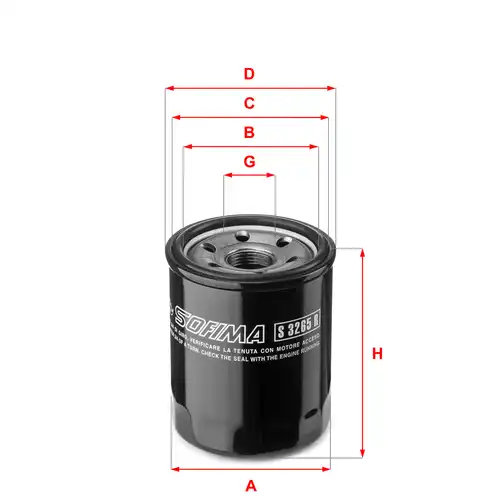 маслен филтър SOFIMA S 3265 R