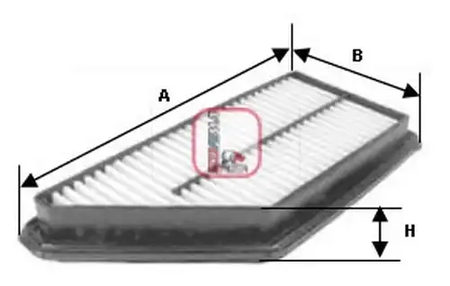 въздушен филтър SOFIMA S 3337 A