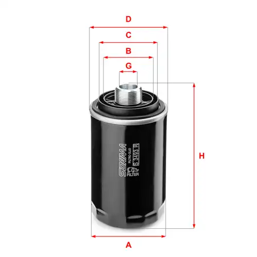 маслен филтър SOFIMA S 3493 R