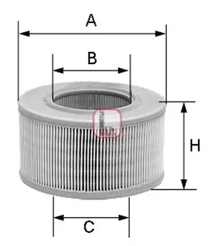 въздушен филтър SOFIMA S 3520 A