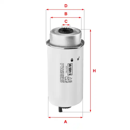 горивен филтър SOFIMA S 4455 NR