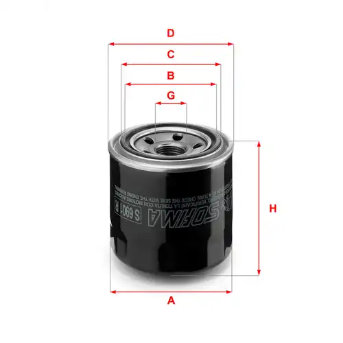 маслен филтър SOFIMA S 6901 R