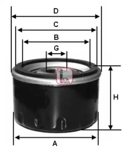 маслен филтър SOFIMA S 7230 R