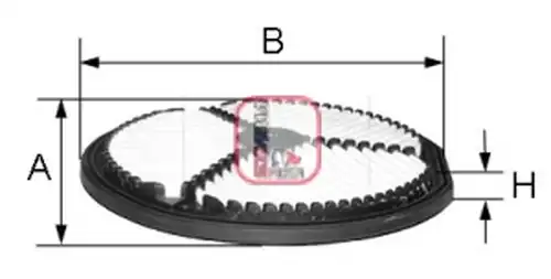 въздушен филтър SOFIMA S 7274 A